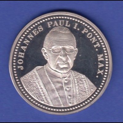 Silbermedaille Johannes Paul I. Pont. Max. Ag999 19,9g. 