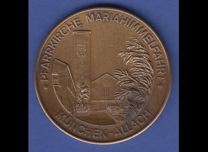 Medaille München-Allach Pfarrkirche Maria Himmelfahrt Schafkopfrennen F KAB 1986