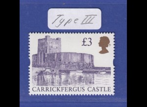 Großbritannien 1995 Freimarken: Britische Burgen Mi.-Nr.1586 Type III