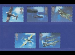 Großbritannien 1997 Flugzeuge und ihre Konstrukteure Mi.-Nr.1696-1700 Satz **
