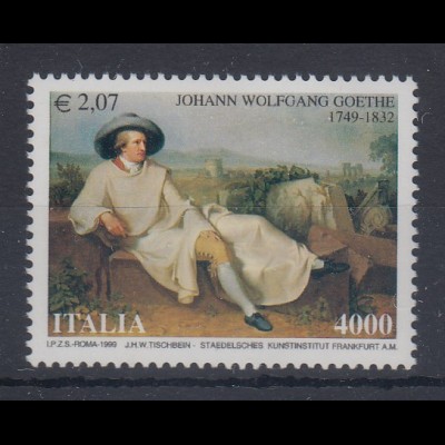 Italien 1999 Goethe in Italien Gemälde von J.H.W. Tischbein Mi.-Nr. 2645 **