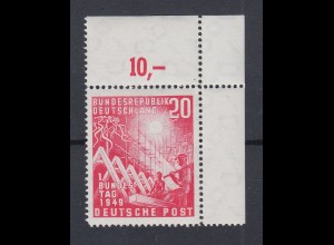 Bundesrepublik 1949 Mi.-Nr. 112 mit Plattenfehler Dorn am First, Mi.-Nr 112 VII