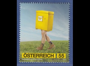 Österreich 2010 Sondermarke Werbekampagne wandernder Briefkasten Mi.-Nr. 2865