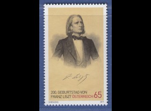 Österreich 2011 Sondermarke Franz Liszt ungarischer Komponist Mi.-Nr. 2910