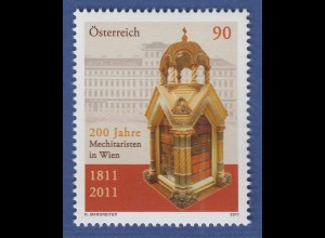 Österreich 2011 Sondermarke Mechitaristen in Wien Bücherschrank Mi.-Nr. 2921