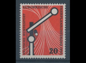 Bundesrepublik 1955, Europäische Fahrplankonferenz, Mi.-Nr. 219 ** 
