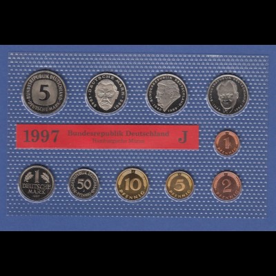 Bundesrepublik DM-Kursmünzensatz 1997 J stempelglanz