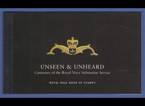 Großbritannien 2001 Prestige-Markenheftchen UNSEEN & UNHEARD MH 141 **