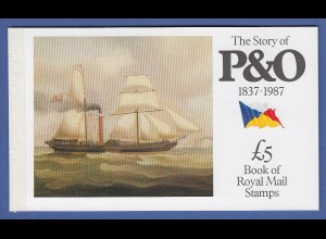 Großbritannien 1987 Prestige-Markenheftchen The Story of P&O 1837-1987 MH 80