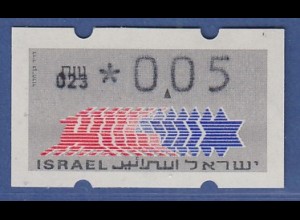 Israel Klüssendorf ATM Dauerausgabe 1.Papier, mit Aut.-Nr. 023, Mi.-Nr. 3.1.23