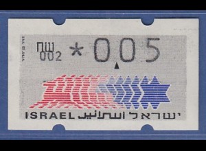 Israel Klüssendorf ATM Dauerausgabe 2.Papier, mit Aut.-Nr. 002, Mi.-Nr. 3.2.2