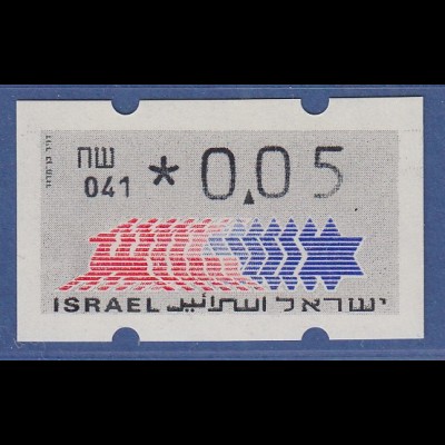 Israel Klüssendorf ATM Dauerausgabe 2.Papier, mit Aut.-Nr. 041, Mi.-Nr. 3.2.41