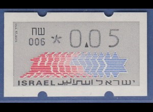 Israel Klüssendorf ATM Dauerausgabe 3.Papier, mit Aut.-Nr. 006, Mi.-Nr. 3.3.6