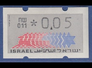 Israel Klüssendorf ATM Dauerausgabe 3.Papier, mit Aut.-Nr. 011, Mi.-Nr. 3.3.11