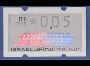 Israel Klüssendorf ATM Dauerausgabe 3.Papier, mit Aut.-Nr. 012, Mi.-Nr. 3.3.12