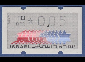 Israel Klüssendorf ATM Dauerausgabe 3.Papier, mit Aut.-Nr. 018, Mi.-Nr. 3.3.18