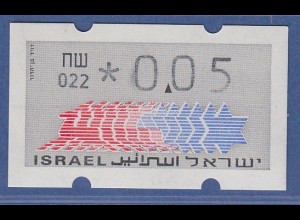 Israel Klüssendorf ATM Dauerausgabe 3.Papier, mit Aut.-Nr. 022, Mi.-Nr. 3.3.22