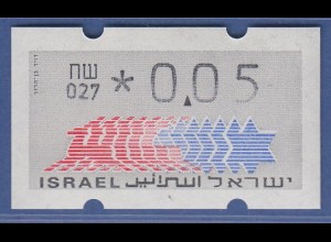 Israel Klüssendorf ATM Dauerausgabe 3.Papier, mit Aut.-Nr. 027, Mi.-Nr. 3.3.27