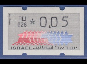 Israel Klüssendorf ATM Dauerausgabe 3.Papier, mit Aut.-Nr. 028, Mi.-Nr. 3.3.28