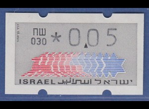 Israel Klüssendorf ATM Dauerausgabe 3.Papier, mit Aut.-Nr. 030, Mi.-Nr. 3.3.30