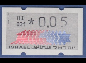 Israel Klüssendorf ATM Dauerausgabe 3.Papier, mit Aut.-Nr. 031, Mi.-Nr. 3.3.31