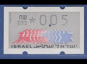 Israel Klüssendorf ATM Dauerausgabe 3.Papier, mit Aut.-Nr. 033, Mi.-Nr. 3.3.33