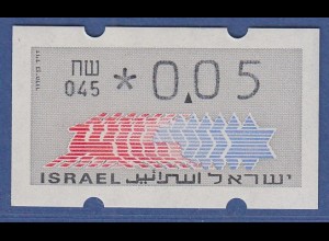 Israel Klüssendorf ATM Dauerausgabe 3.Papier, mit Aut.-Nr. 045, Mi.-Nr. 3.3.45