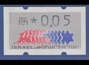 Israel Klüssendorf ATM Dauerausgabe 4.Papier, mit Aut.-Nr. 001, Mi.-Nr. 3.4.1