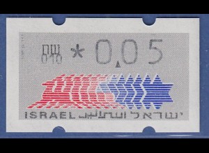 Israel Klüssendorf ATM Dauerausgabe 4.Papier, mit Aut.-Nr. 010, Mi.-Nr. 3.4.10