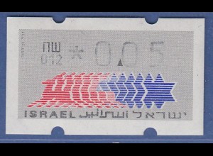 Israel Klüssendorf ATM Dauerausgabe 4.Papier, mit Aut.-Nr. 012, Mi.-Nr. 3.4.12