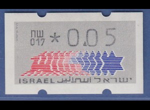 Israel Klüssendorf ATM Dauerausgabe 4.Papier, mit Aut.-Nr. 017, Mi.-Nr. 3.4.17