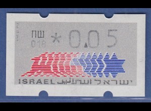 Israel Klüssendorf ATM Dauerausgabe 4.Papier, mit Aut.-Nr. 018, Mi.-Nr. 3.4.18