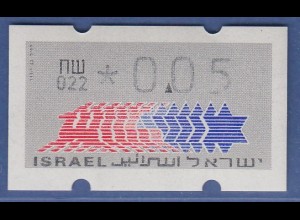 Israel Klüssendorf ATM Dauerausgabe 4.Papier, mit Aut.-Nr. 022, Mi.-Nr. 3.4.22