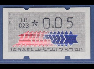Israel Klüssendorf ATM Dauerausgabe 4.Papier, mit Aut.-Nr. 023, Mi.-Nr. 3.4.23