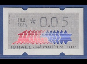 Israel Klüssendorf ATM Dauerausgabe 4.Papier, mit Aut.-Nr. 024, Mi.-Nr. 3.4.24