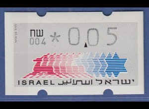 Israel Klüssendorf ATM Dauerausgabe 5.Papier, mit Aut.-Nr. 004, Mi.-Nr. 3.5.4