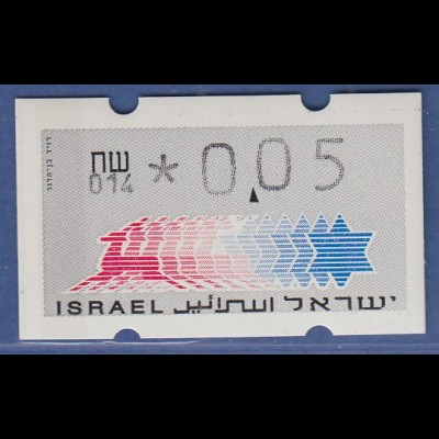 Israel Klüssendorf ATM Dauerausgabe 5.Papier, mit Aut.-Nr. 014, Mi.-Nr. 3.5.14
