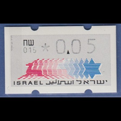 Israel Klüssendorf ATM Dauerausgabe 5.Papier, mit Aut.-Nr. 015, Mi.-Nr. 3.5.15