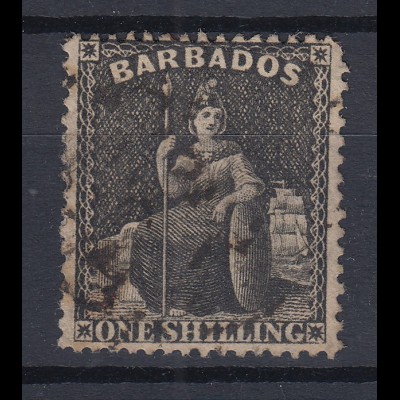 Barbados 1872 sitzende Britannia Mi.-Nr. 20C sauber gebraucht