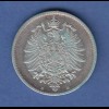 Deutsches Kaiserreich 1 Mark D 1876 sehr schön 