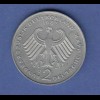 Bundesrepublik 2DM-Kursmünze Ludwig Erhardt 1988 D