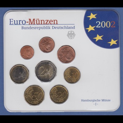Bundesrepublik EURO-Kursmünzensatz 2002 J Normalausführung stempelglanz
