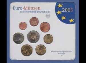 Bundesrepublik EURO-Kursmünzensatz 2005 D Normalausführung stempelglanz