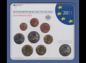Bundesrepublik EURO-Kursmünzensatz 2011 G Normalausführung stempelglanz