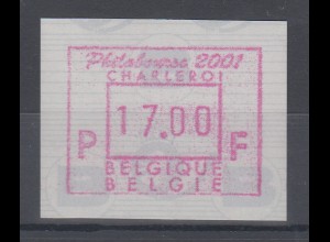 Belgien FRAMA-ATM Sonderausgabe PHILABOURSE 2001 ** 