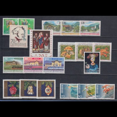 Liechtenstein alle Briefmarken-Ausgaben des Jahrgangs 1997 kpl. postfrisch ** 