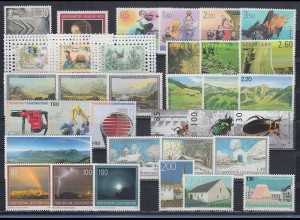 Liechtenstein alle Briefmarken-Ausgaben des Jahrgangs 2007 kpl. postfrisch ** 