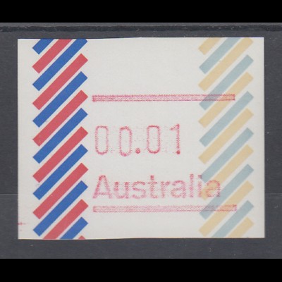 Australien Frama-ATM 1. Ausgabe 1984, Balken, Ausgabe ohne Postcode **