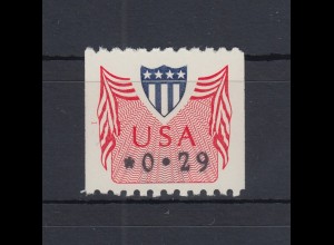 USA 1992, PMC Gard-ATM mit PLATTENNUMMER **, Wert 0,29 $