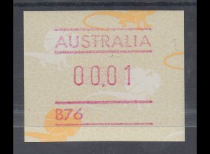 Australien Frama-ATM Kragenechse, mit Automatennummer B76 **